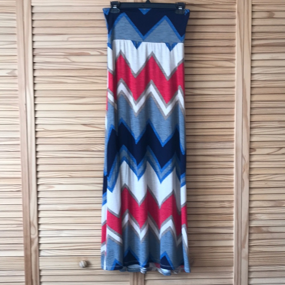 Multi-Color Maxi Skirt - Size Large
